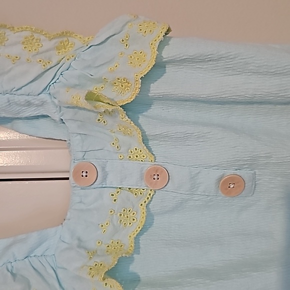 12 18m romper jessica Simpson ruffle eyelets - Picture 2 of 5